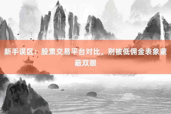新手误区：股票交易平台对比，别被低佣金表象蒙蔽双眼