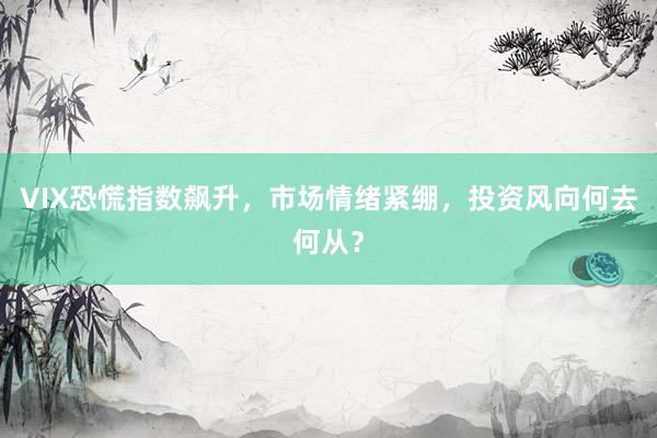 VIX恐慌指数飙升，市场情绪紧绷，投资风向何去何从？