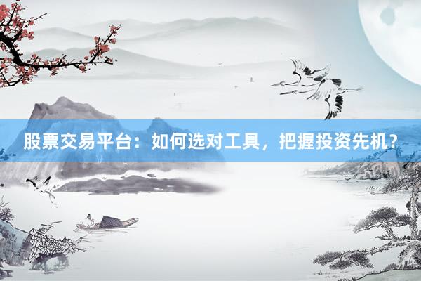 股票交易平台：如何选对工具，把握投资先机？