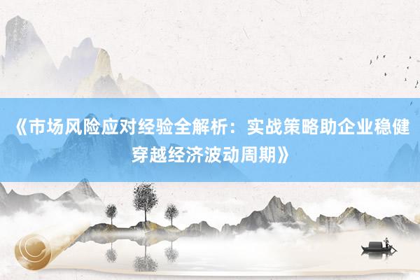 《市场风险应对经验全解析：实战策略助企业稳健穿越经济波动周期》